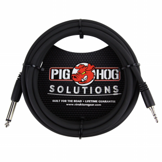 PIG HOG PX-35T4M 6.3 TS 公- 3.5 TRS 公 音源線 10ft